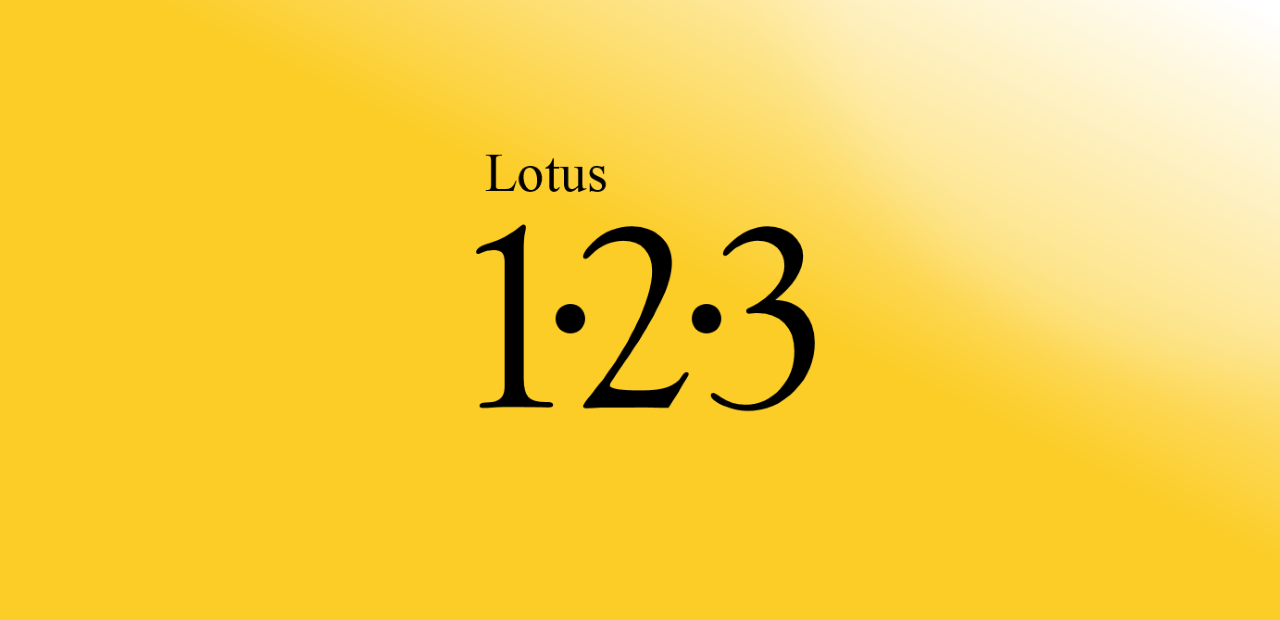 Lotus123のイメージ。